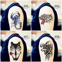 Waterproof men and women long-lasting domineering washable simulation non-reflective tattoos scar tattoo stick chest flower arm