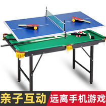 Childrens home folding pool table table tennis table two-in-one desktop standard mini toy large indoor parent-child