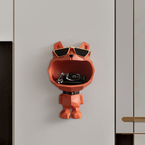 Hook in door Xuanguan cabinet door opening key containing swing piece into the family wall-mounted hanging wall upper shelf creative decoration