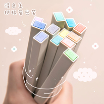 Soft head highlighter marker pen Hand account pen set light color jelly marker pen color large-capacity note-taking special key marker painting word endorsement artifact Luminous blackboard billboard pen