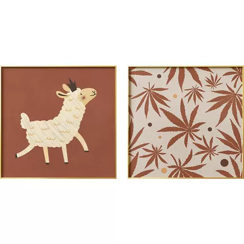 Детская комната, спальня, прикроватное украшение, маленькое украшение, комната для рисования, комната для рисования, проход, настенная подвеска, квадратный костюм ягненка, лошади, фреска, новинка