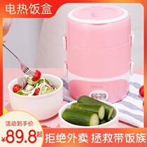 Heating cooking noodles Electric Lunch Box mini insulated bucket food box office workers can plug in electric ceramic inner tank heating portable