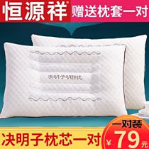 Cassia pillow pillow a pair of household non-collapse non-deformation cervical spine pillow single antibacterial sleep aid summer