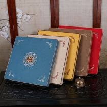 New Chinese Red Wood Sofa Cushion Chair Cushion Solid Wood Furniture Tea Table China Wind Tea Chair Cushion Chair Cushion Embroidered Flowers