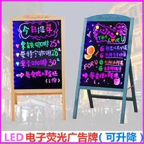 Luminous word Billboard blackboard fluorescent board hung on the wall nail board newspaper manicure shop door Mei Zi electronic card l