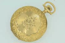 (East Street) C236 Aier nearly 14K Golden Gate Watch Antique Pocket Watch Old Pocket Watch