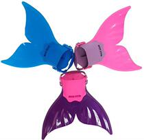 Manufacturers directly supply mermaid fins monolithic whale tail mermaid swimsuit children one-piece flippers swimming fins