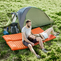 Inflatable TPU mat outdoor camping picnic thickened single double mattress portable without pump camping equipment