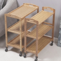 Hot pot shop storage rack Storage trolley Hand push food truck Hotel business dining hall kitchen