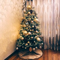 Orange Christmas decorations 1 8 m Christmas tree set set home 1 5 2 1 m set hotel window ornaments