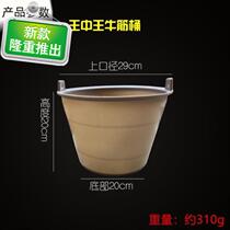 5 Plastic bucket beef tendon large ash bucket sand basin site cylinder garbage marl Household industrial wear-resistant brick anti-fall