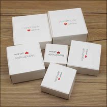 50pcs White Kraft Paper Gift Box for Packaging Handmade Soap