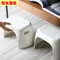 Japanese thickening small stool minimal stool childrens household plastic bench small chair changed footstool footstool