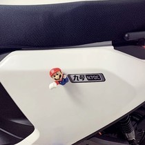 Electric car Mario hand car ornaments battery car cute accessories accessories accessories