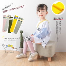 Childrens long cylinder socks girl child Long socks girl boy over knee gas cylinder Sox spring and autumn thin pile of stockings stockings
