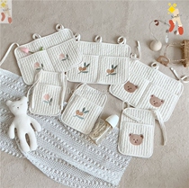Korean crib hanging bag Baby bedside diaper storage bag Cartoon bedside storage bag