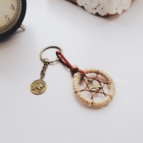 One drawer Hand-made retro dream catcher constellation keychain bag pendant diy material package Birthday gift