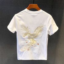One Summer New Guohuan Phoenix Embroidery Short Sleeve Han Edition Trend - and - casual shirt beat the underwear