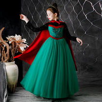 Ice and Ice Princess Anna Princess Dresses Girls Esha Elisa Princess Eisha Love Princess Dress Spring Autumn Children Act Out of Summer