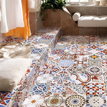 Nordic balcony tiles 300 flower tiles guest restaurant kitchen bathroom balcony wall tiles floor tiles 600