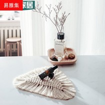 Triangle heat insulation mat Table mat Hand-woven bowl mat plate mat Anti-scalding coaster Simple anti-scalding pot mat