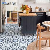 American vintage blue tiles 300x300 Mediterranean yard floral kitchen bathroom balcony dining room tiles