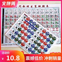 2021 Qimen Numerology Schedule 12 Zodiac Comparison Table Year of the Ox Five elements Lucky draw Calendar Wave color card