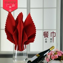 Full cotton mouth cloth rubbing cup cloth hotel napkins Cloth Fold Flowers restaurant Beating Dry Cloth not to remove hair wiping red wine glass special