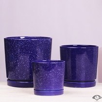 European flowerpot ceramics four set with tray large creative green chloropicolor household fleshy flowerpot clearance