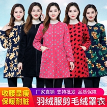 Spring thick coat coat coat apron lady non-waterproof kitchen coat Korean version of adult clothes female worker