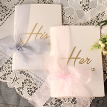 Wedding vows card handwritten ins Wind wedding hand card vows this creative declaration card bride and groom