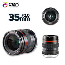 Chameleon 35mm f2 fixed focus portrait manual SLR full frame camera 700D 1300D 6d2 lens