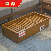 Solid wood heater grilled foot warmer stove household electric fire barrel fire Box Grill winter fire artifact