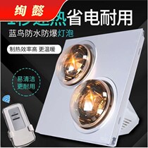 Longyi bathroom lamp warm bath heater double lamp toilet heating bulb waterproof explosion-proof embedded bath heater integrated ceiling