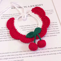 Fugas New Year Knitted Cat Neckline Kitty Cat Scarf neck Neck Ornament Dog Neck Ornament for the New Year