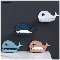 Household transparent drain soap box paste wall soap holder toilet creative plastic soap holder soap box