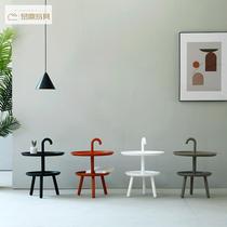 Nordic corners Several modern minimalist bedrooms Bedroom headboard floating window movable small table Fashion thickened small round table tea table