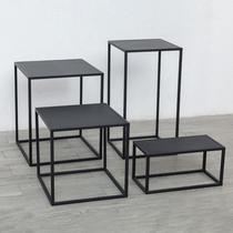 Nordic Iron Art Tea Table Light Lavish Lace A Few Brief Modern Sofas Corner A Few Creative Tables Ins show shelves