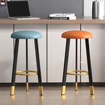 High Footstool Chair Bar Bench Chair Bar Bench Modern Brief Cashier Counter front desk light extravagant home bar Chair Round Stool Substitute