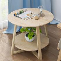 Nordic Small Round Table Solid Wood Tea Table Bedside Table Sofa Sides A Few Days Style Coffee Table Simple Side Table Learning Table