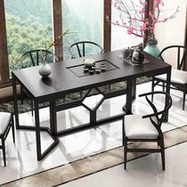 New Chinese Tea Table Fire Stones Qigong Fu Tea Desk Office Tea Table And Chairs Combination Brief About Home Drinking Iron Art Bubble Tea Table