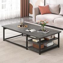 Applicable tea table iron art minimalist modern living room small family type home tea table tea table Nordic-style rectangular easy