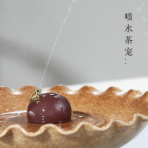 Purple Laishun Purple sand tea set Tea pet ornaments Handicrafts Creative Purple sand chestnut