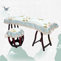 Guzheng dust cover cover cloth high-grade thick linen embroidery cloth classical lace piano 163165cm universal model