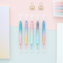 July highlighter set 10-color students use simple highlighter color marker marker pen multi-color pen