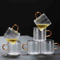High borosilicate glass cup hammered cup tea kung fu cup tea set tea cup tea ceremony with small glass