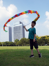 Ribbon Square Dance Fitness Thrower Dragon Air Bamboo Colourful Dragon Ribbon Dance Childrens Square Dance Toy Thrower With Pull Strip Movement
