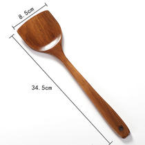 Wooden shovel non-stick pan high temperature resistant cooking shovel long handle wooden spatula rice spoon soup spoon household kitchen supplies