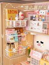 Hanging on the wall of the snacks frame house artifact rental in good things qiang bi gua near the hanging basket snacks rack school wardrobe