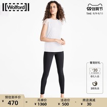 Wolford outlet Ole Ladies PureTulle Mesh Splice Short Sleeve T-Shirt 52662